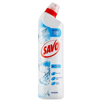 Savo WC čisticí a dezinfekční přípravek na toalety s vůní oceánu 750 ml