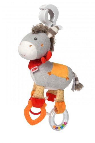 NUK HAPPY FARM Hračka s klipem Oslík