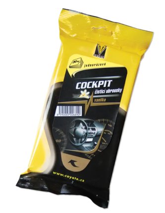 Coyote Cockpit jednorázové ubrousky s vůní vanilky 30 ks