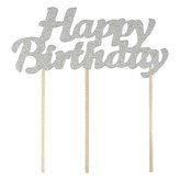 Piker Happy Birthday srebrny