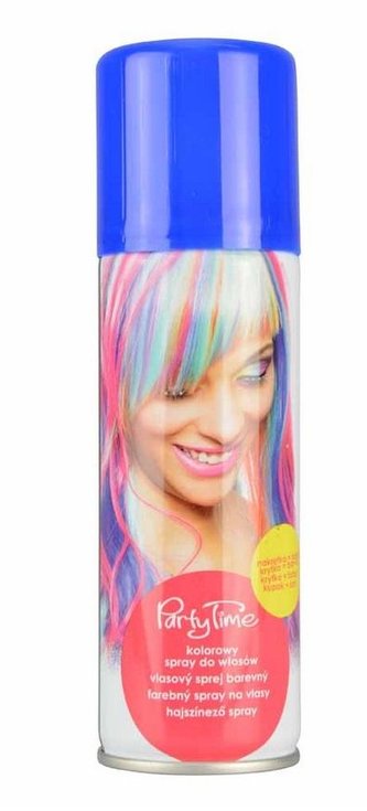 Kolorowy spray do włosów niebieski
