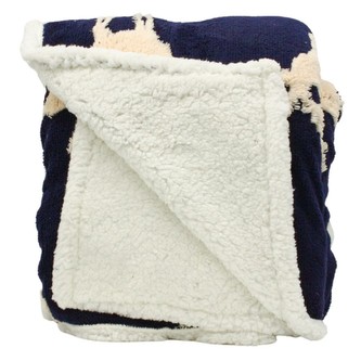 HOME ELEMENTS Beránková deka s jacquard vzorem 150 x 200 cm, 480 GSM