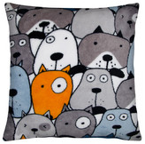 Polštář PRIMARY 40x40cm, motiv pejskové, mikrovlákno Essex
