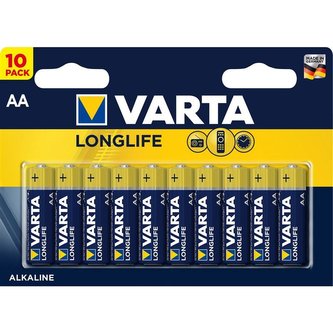 Varta Longlife AA tužkové baterie 10 ks