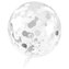 Balon transparentny z konfetti Celebrate srebrne