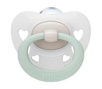 NUK Signature dudlík 0-6 měsíců, bílý 1 ks