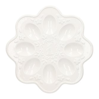 Talíř na vejce | ADELIA | bílý | 23 cm | ES23 965238