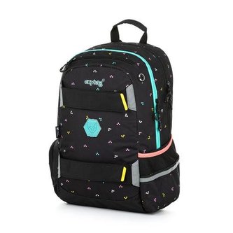 Studentský batoh Oxy Sport - Happy black