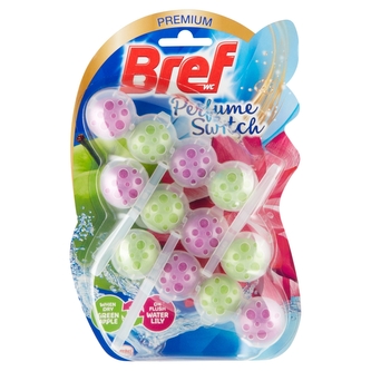 Bref pevný wc blok Perfume Switch Floral Apple / Water Lily 3 x 50 g Bref pevný wc blok Perfume Switch Floral Apple / Water Lily 3 x 50 g