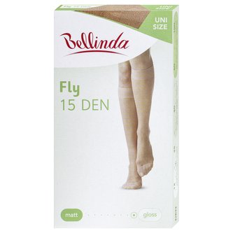 Bellinda punčochové podkolenky FLY KNEE-HIGHS 15 DEN, univerzální velikost středně tělové 1 pár