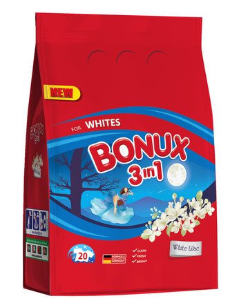 Bonux prací prášek white lilac, 20 praní 1,5 kg