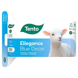 Tento Ellegance Blue Decor toaletní papír 3vrstvý 16 ks