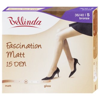 Bellinda lycrové punčochové kalhoty FASCINATION MATT 15 DEN, velikost S tmavě tělové 1 ks