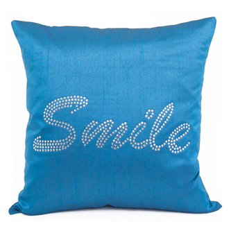 Polštář SMILE tyrkysová MyBestHome 40x40cm