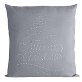 Polštář MERRY CHRISTMAS stříbrná MyBestHome 45x45cm