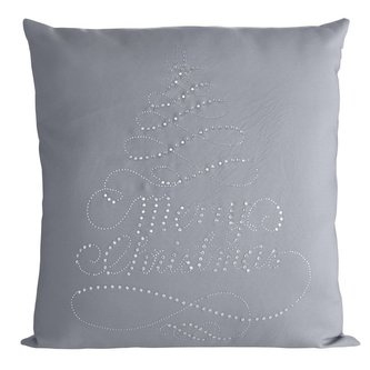 Polštář MERRY CHRISTMAS stříbrná MyBestHome 45x45cm