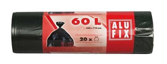 Alufix odpadkové pytle černé 60 l 20 ks Alufix odpadkové pytle černé 60 l 20 ks