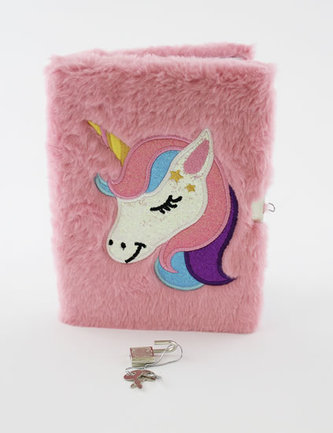 Blok plyšový se zámečkem Jednorožec