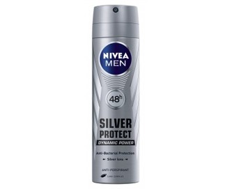 Nivea Silver Protect Dynamic Power antiperspirant ve spreji pro muže 150 ml