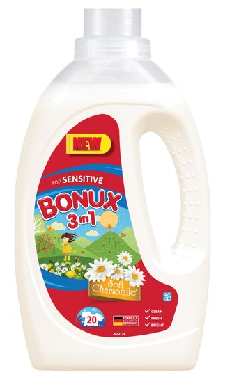 Bonux Soft Chammomile prací gel, 20 praní 1,1 l