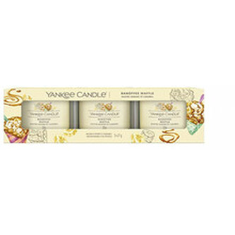 Yankee Candle Sada votivních svíček ve skle Banoffee Waffle 3 x 37 g unisex