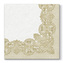 Ubrousky PAW AIRLAID L 40x40cm Royal Lace Gold