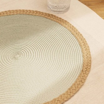 Prostírání | PLAR | kulatá pistáciová | 38 cm | SS22 821665