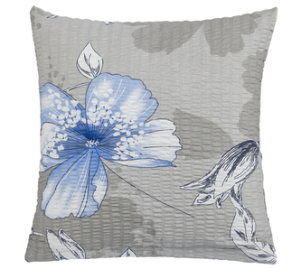 Povláček krepový - modrý ibišek - 40x40cm