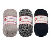 Příze HiMALAYA EVERYDAY SENFONi - šedá, černá - 100g / 196 m - balení 3 x 100g