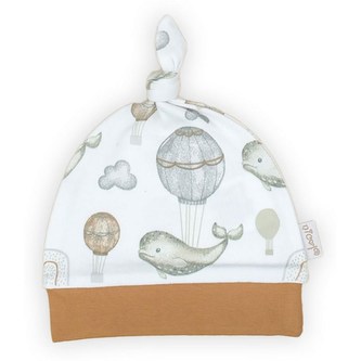 Kojenecká bavlněná čepička Nicol Miki - velikost 68 (4-6m)