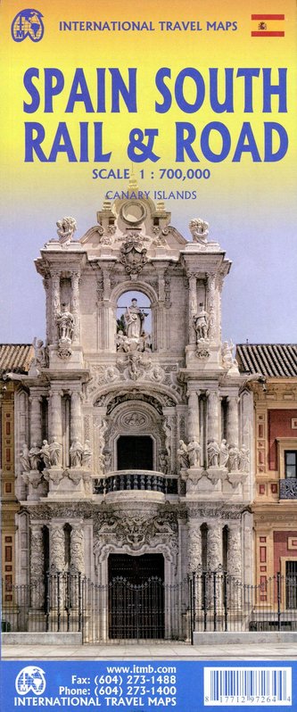 Spain South Rail an Road 1:700 000