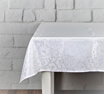 Ubrus SWIRLS 130x180 cm bílá ESSEX