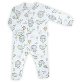 Kojenecký bavlněný overal Nicol Miki - velikost 56 (0-3m)