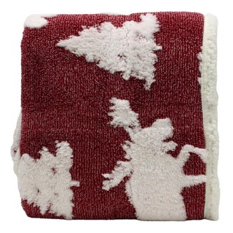 HOME ELEMENTS Beránková deka s jacquard vzorem 150 x 200 cm, 480 GSM