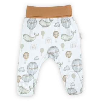 Kojenecké bavlněné polodupačky Nicol Miki - velikost 56 (0-3m)