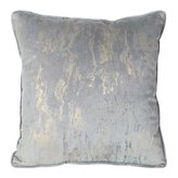 Polštář MARMOR velvet stříbrná 40x40 cm Mybesthome