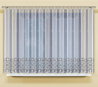 Dekorační žakárová záclona s řasící páskou MARY 150 bílá 300x150 cm MyBestHome
