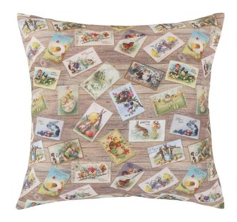 Polštářek EMA - velikonoční motiv - velikonoční pohlednice - 45x45 cm