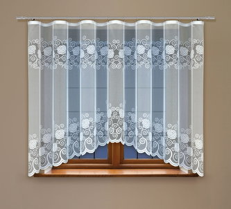 Dekorační žakárová záclona s řasící páskou BRIAN 160 bílá 300x160 cm MyBestHome