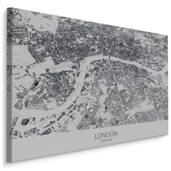 Płótno Mapa Londynu