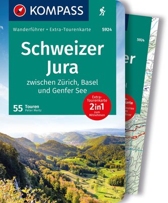 KOMPASS Wanderführer Schweizer Jura, 55 Touren