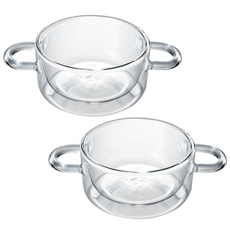 Hrnečky Luigi Bormioli, Round pot 27 cl with handles T |  2 ks x 27 cl