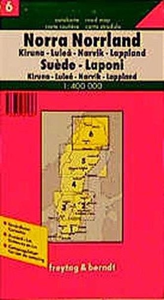 Švédsko Laponsko VI. 1:400 000