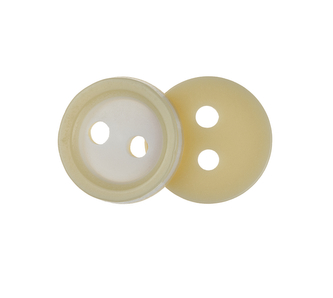 Knoflík - balení po 10ks - bílo-béžový - prům.11 mm