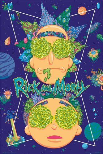 Plakát Rick & Morty: High In The Sky (61 x 91,5 cm)