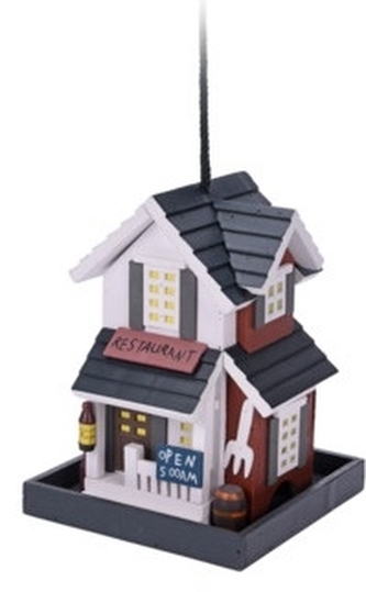 Dřevěné krmítko pro ptáky Restaurant 23,5x18x18 cm