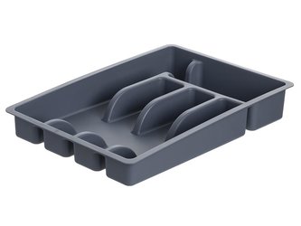 Vložka do zásuvky 36x25,5x5,5cm TMAVĚ ŠEDÁ - JAG