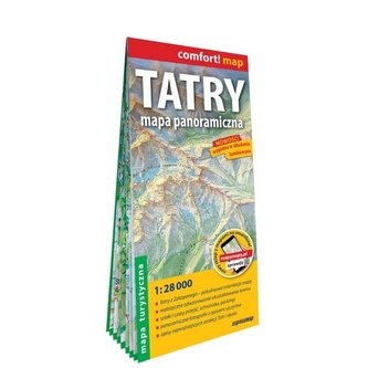 Comfort!map Tatry. Mapa panoramiczna 1:28 000