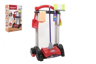 Uklízecí sada plast s mechanickým vysavačem 41x58x22,5 v krabici 27,5x44x12cm