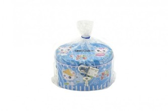 Pokladnička plech 6x10cm se zámkem 4 barvy v sáčku